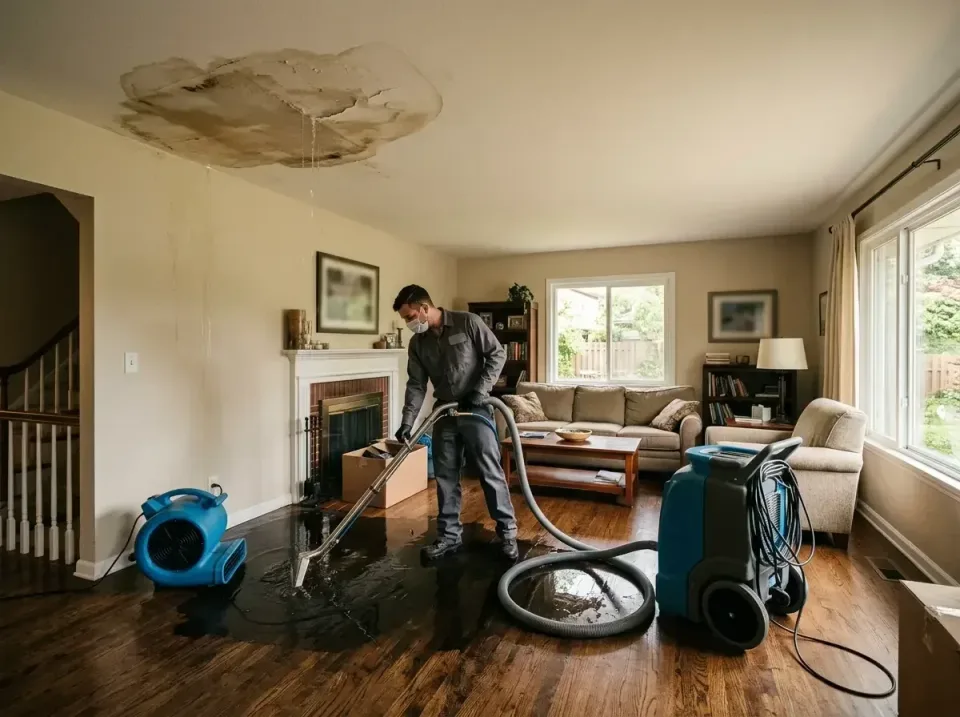 attic-pipe-burst-ceiling-drip-008 — frequently asked questions, Water Damage Restoration & Carpet Care in Jerome, IL